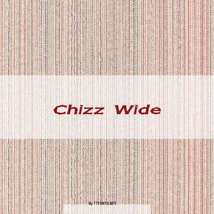 Chizz Wide example